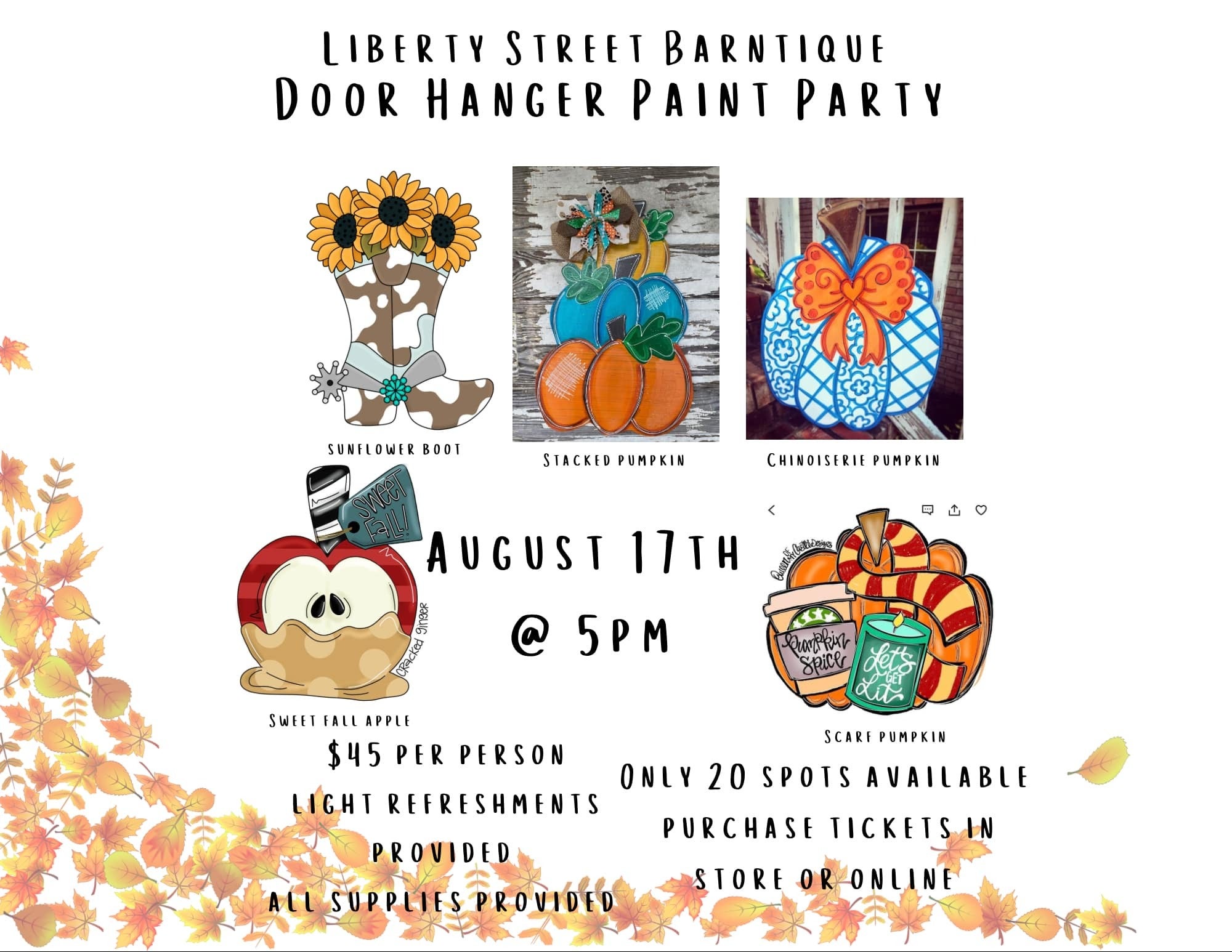 Door Hanger Paint Party | Liberty Street Barntique